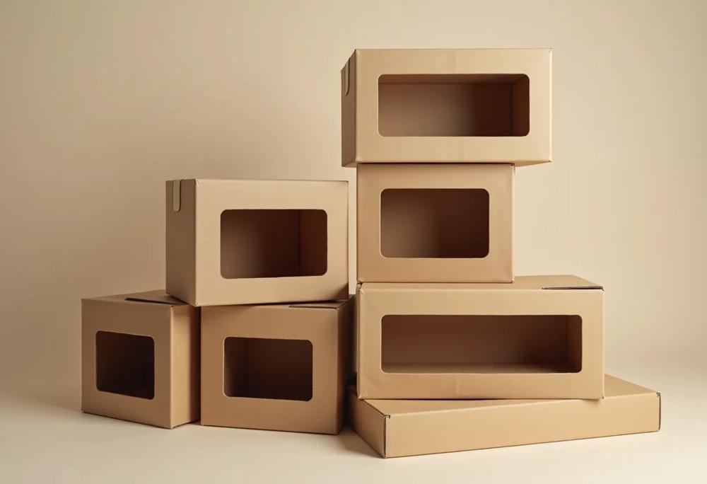 cardboard boxes